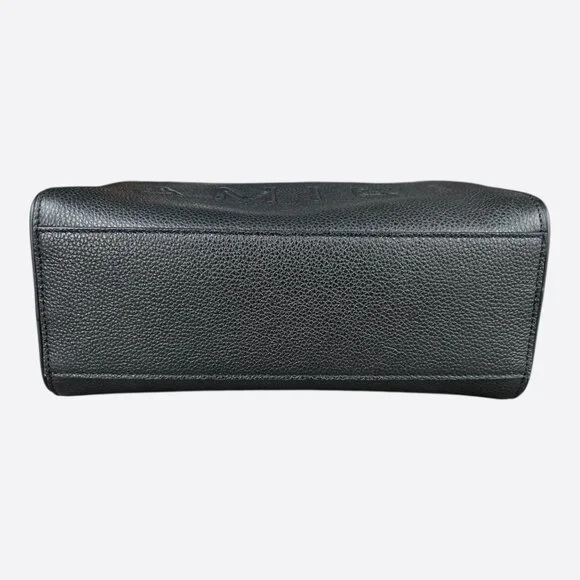 Amiri Black Embossed Logo Leather Dopp Kit